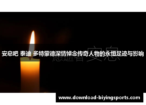 安息吧 泰迪 多特蒙德深情悼念传奇人物的永恒足迹与影响