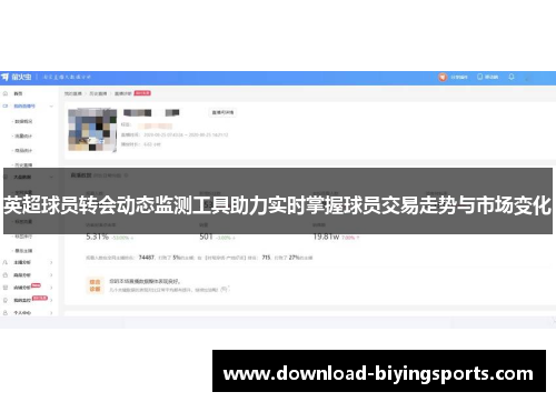 英超球员转会动态监测工具助力实时掌握球员交易走势与市场变化
