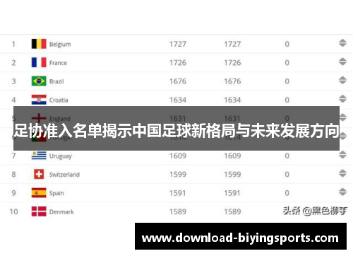 足协准入名单揭示中国足球新格局与未来发展方向
